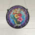Gladiolus Personalised Stained Glass Effect Suncatcher